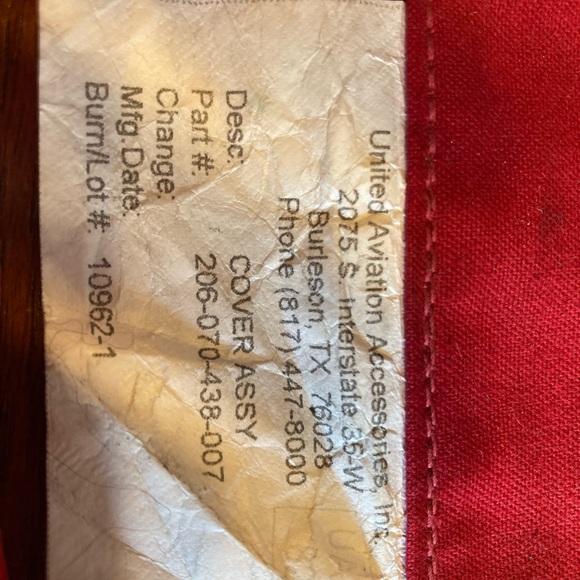 AvGeek universal Pitot cover. two streamers & tie used. Grease or adhesive spot - Picture 4 of 6